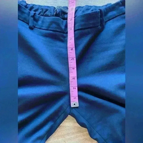Zara Navy Blue Suit Pants | Mid Rise Trousers | Side Zipper | Size XS - Picture 7 of 10